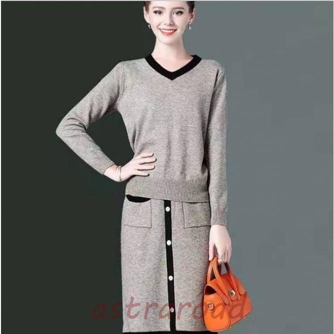 スカートセットアップ 2点セット レディース 上下セット タイト