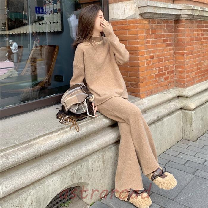 ニット セットアップ レディース 秋冬 ニットセットアップ ニット