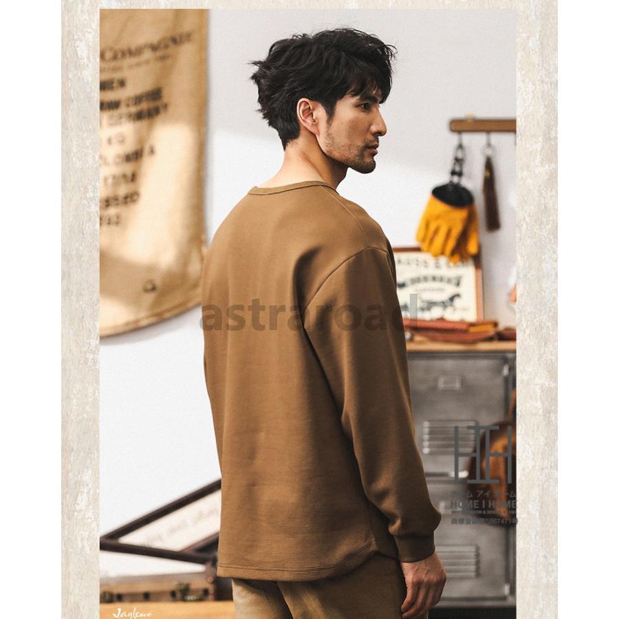 ヘンリーネック Tシャツ ヘンリーネックtシャツ メンズ 長袖