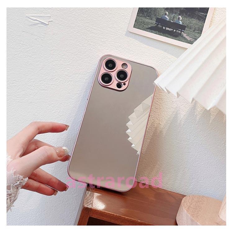 爆買15pro iPhoneケース 鏡付き スマホケース ミラーケース 背面ミラー