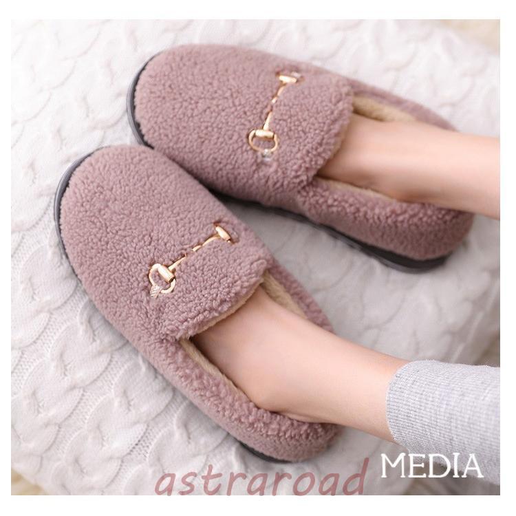 スリッパ レディース ルームシューズ 起毛 冬 あったか 大きめ もこもこ 室内履き 厚底 防寒 保温 シューズ 滑り止め コンフォート | ブランド登録なし | 03