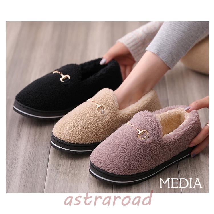 スリッパ レディース ルームシューズ 起毛 冬 あったか 大きめ もこもこ 室内履き 厚底 防寒 保温 シューズ 滑り止め コンフォート | ブランド登録なし | 05