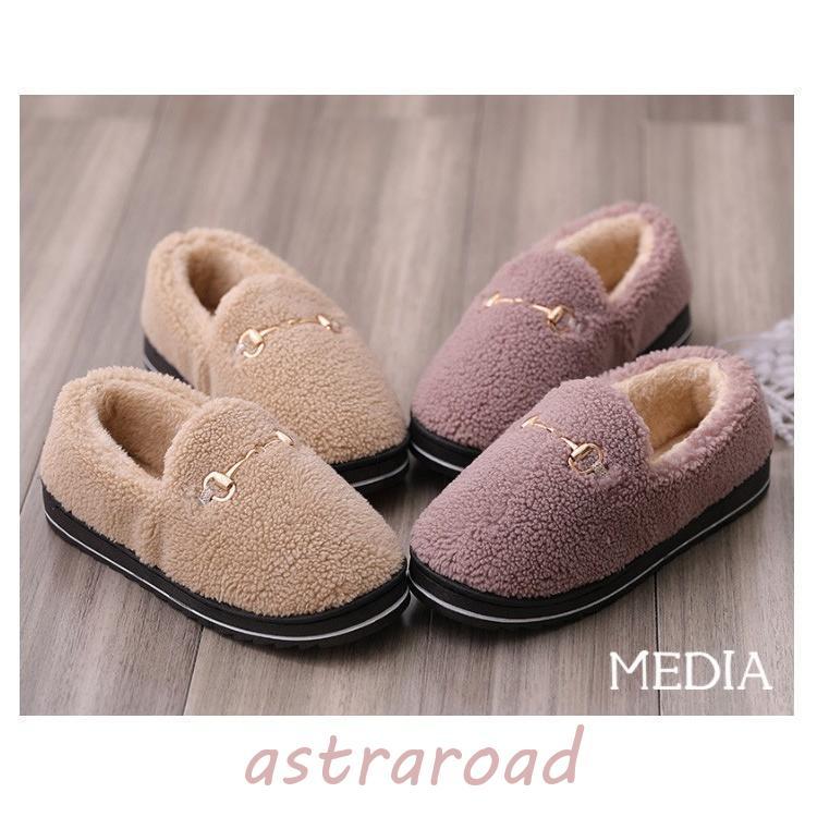 スリッパ レディース ルームシューズ 起毛 冬 あったか 大きめ もこもこ 室内履き 厚底 防寒 保温 シューズ 滑り止め コンフォート | ブランド登録なし | 07