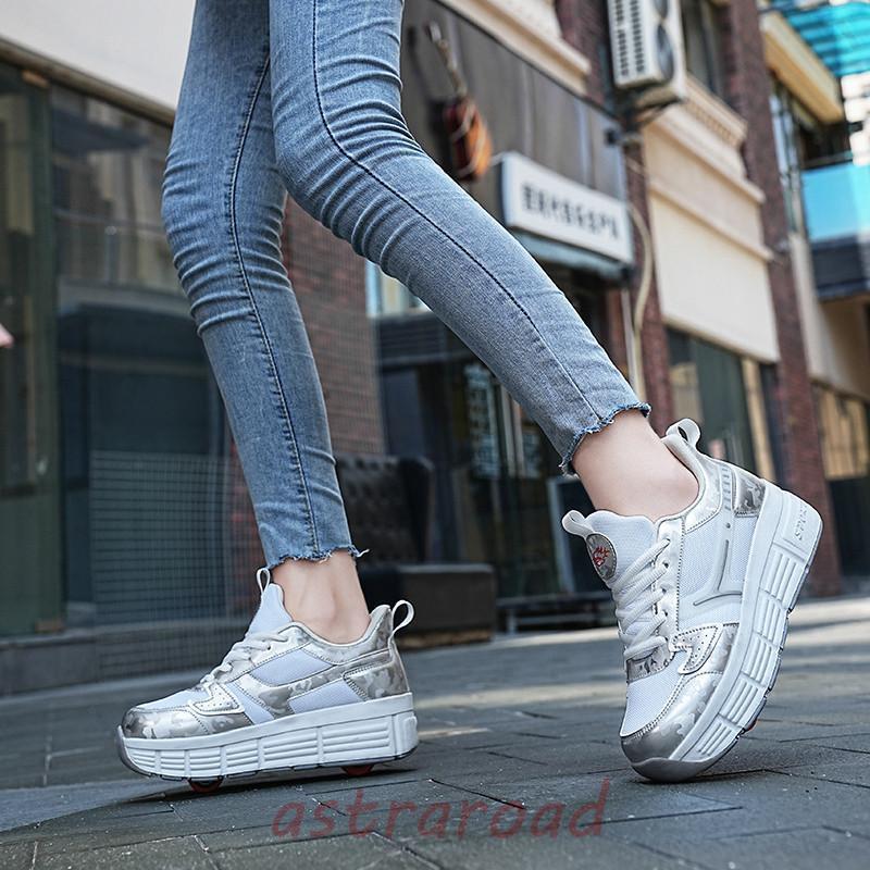 ローラーシューズ ローラースケート 2輪式 キッズ 大人 メンズ 靴