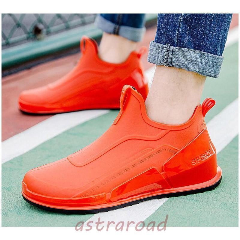 レインシューズ メンズ レインブーツ アウトドア 梅雨対策 雨靴 ラバー