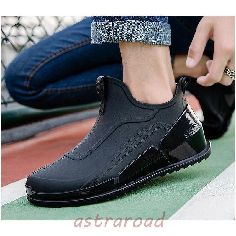 レインシューズ メンズ レインブーツ アウトドア 梅雨対策 雨靴 ラバー