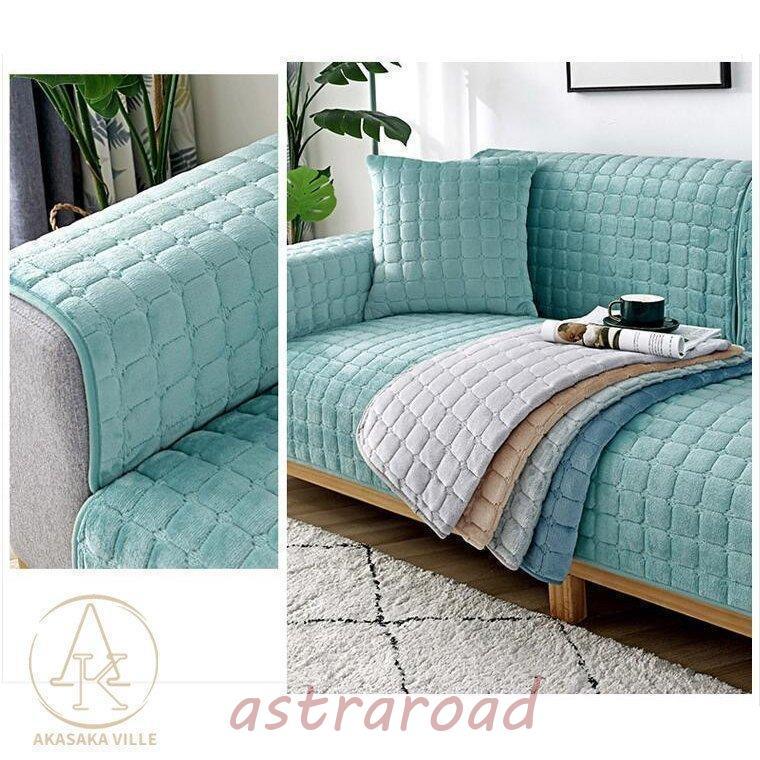 ソファーカバー ふわふわマルチカバー裏起毛 肘掛け 肘なし１人 2人 3人４人掛け用 クッションカバー 滑り止め おしゃれ 厚手 柔らかい 暖かい | ブランド登録なし