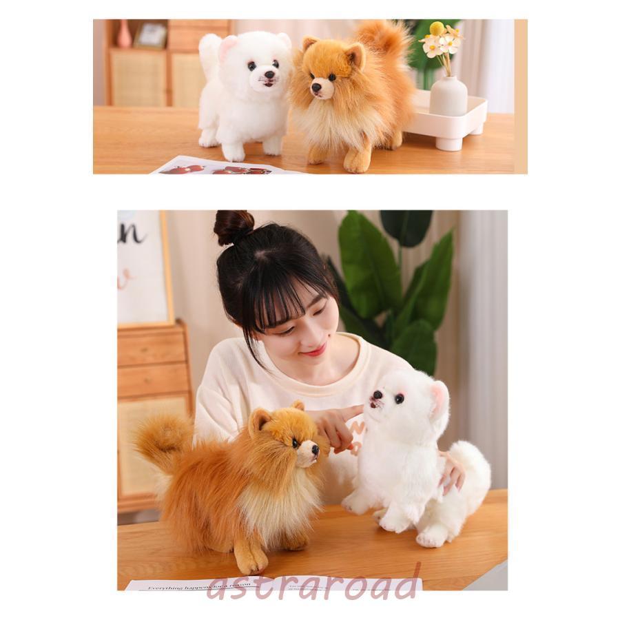 ぬいぐるみ ポメラニアン 犬 リアル 本物そっくり 生々しい いぬ 抱き