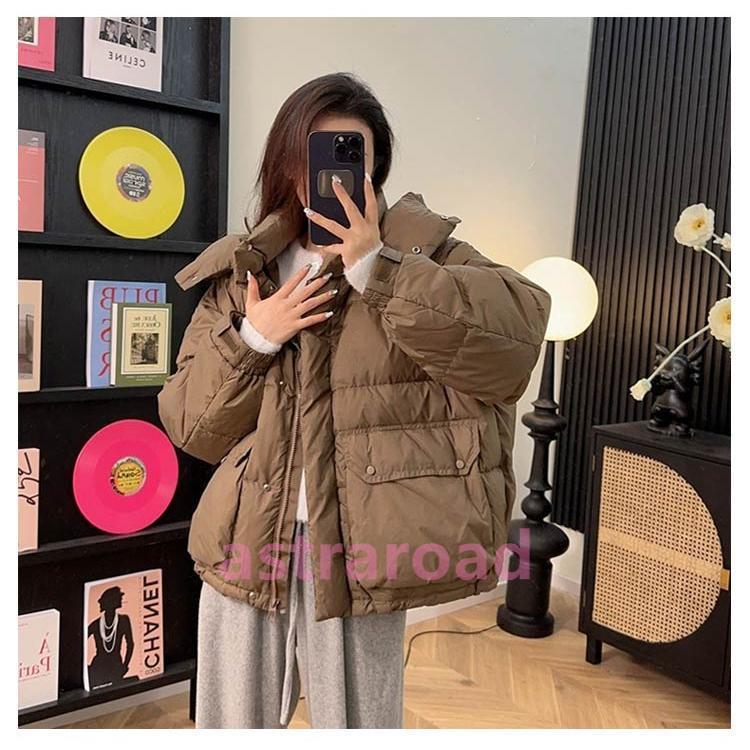ダウンジャケット フードジャケット 軽量 レディース ダウン 暖か 韓国