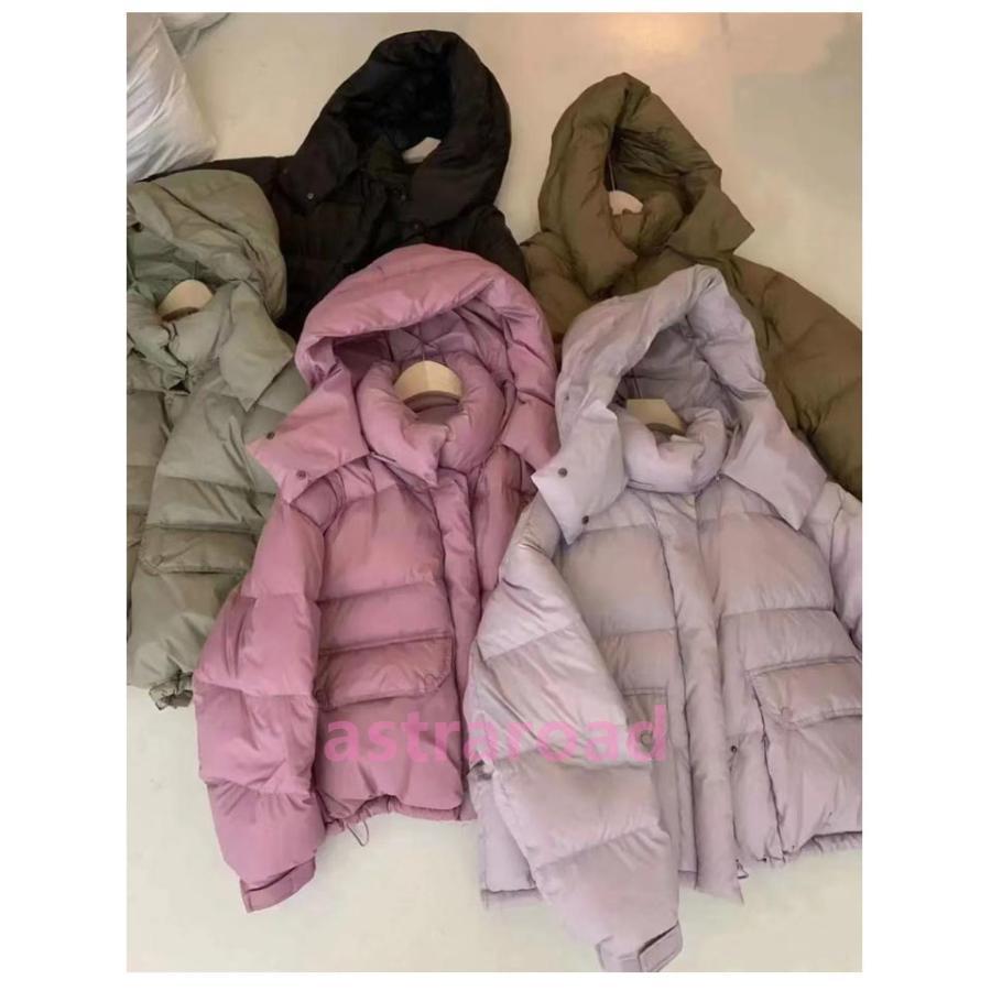 ダウンジャケット フードジャケット 軽量 レディース ダウン 暖か 韓国