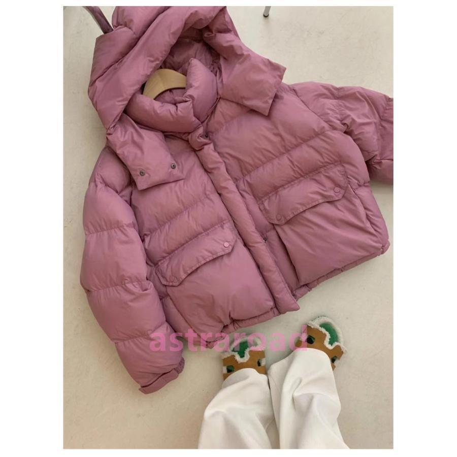 ダウンジャケット フードジャケット 軽量 レディース ダウン 暖か 韓国