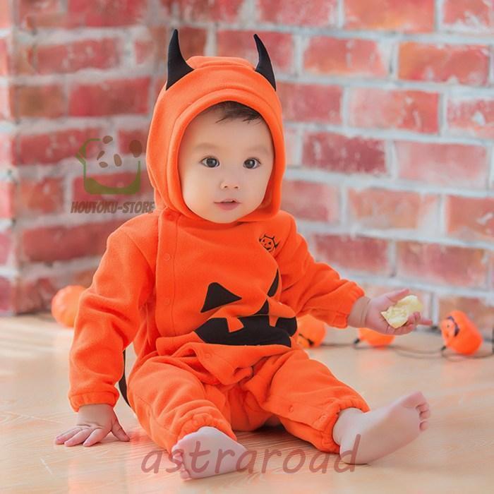 衣装 子供 仮装 コスチューム 男の子 女の子 オールインワン ロンパース パンプキン ハロウィン | ブランド登録なし | 01