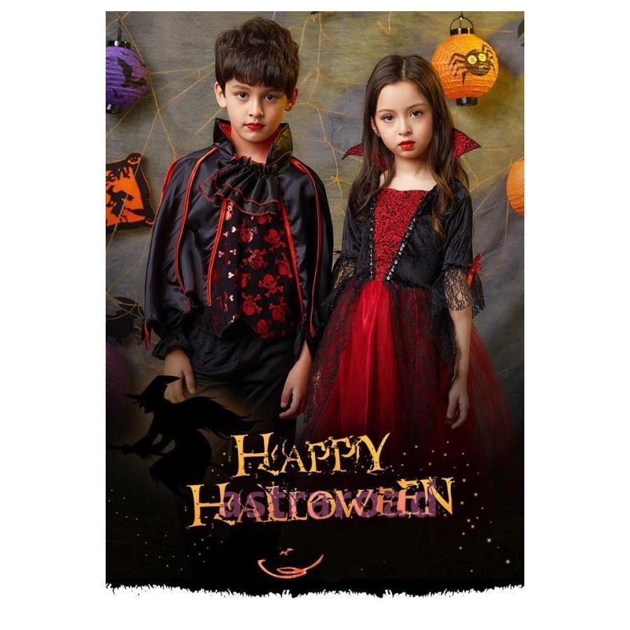 衣装 子供  コスプレ 髪飾り付き こども 魔女 ワンピース バンパイア  衣装 子供 コスプレ コスチューム トップス ズボン |  | 08