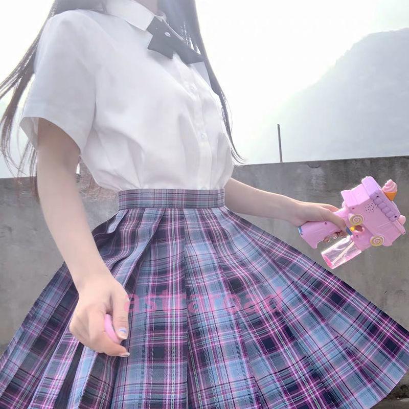 セーラー服 学生服 3点セット 上下セット 半袖 チェックスカート