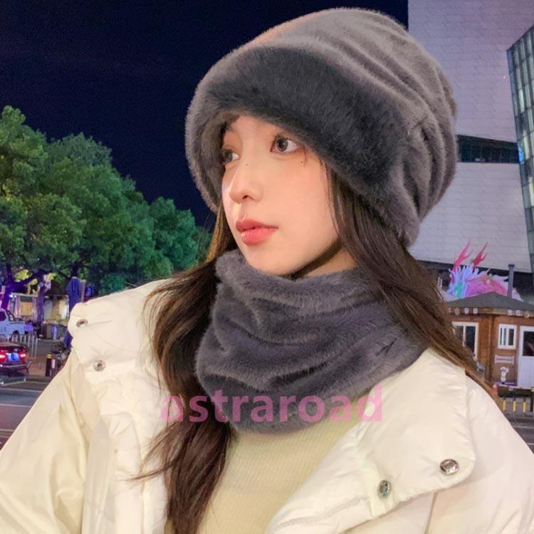 リアルファー　ストールキャップ　フード付きスヌード　帽子　マフラー スヌード 帽子 セット レディース メンズ 可愛い ファー マフラー