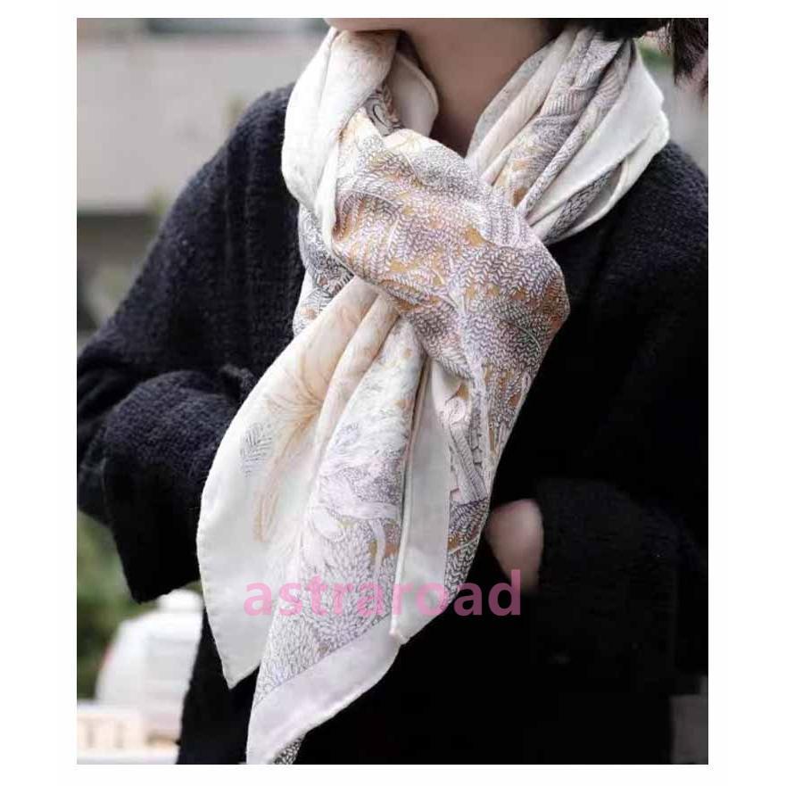 春夏 レディース 大人 ストール スカーフ 130×130cm おしゃれ ペイズリ