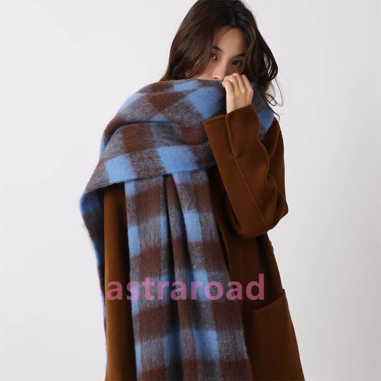 爆買 レディース 大判ストール 厚手 かわいい もこもこ 無地 冬