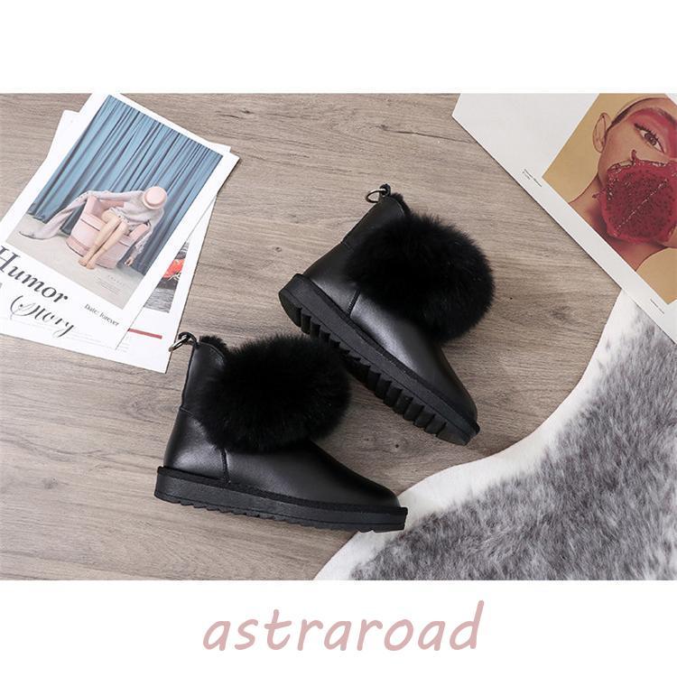 本革 ムートンブーツ ショートブーツ レディース 冬靴 裏起毛 トレンド