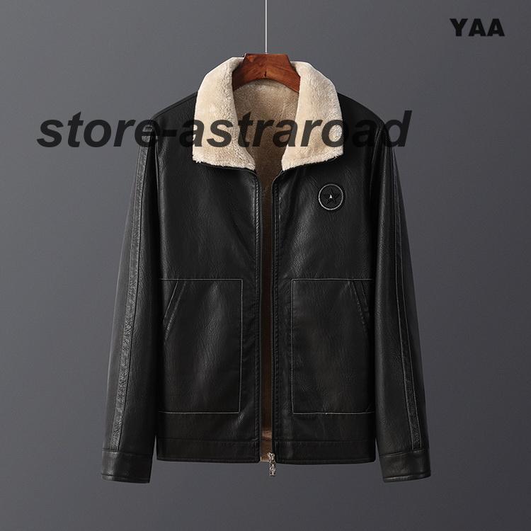 レザージャケット メンズ 裏ボア ジャケット 革ジャン 裏ボアレザー