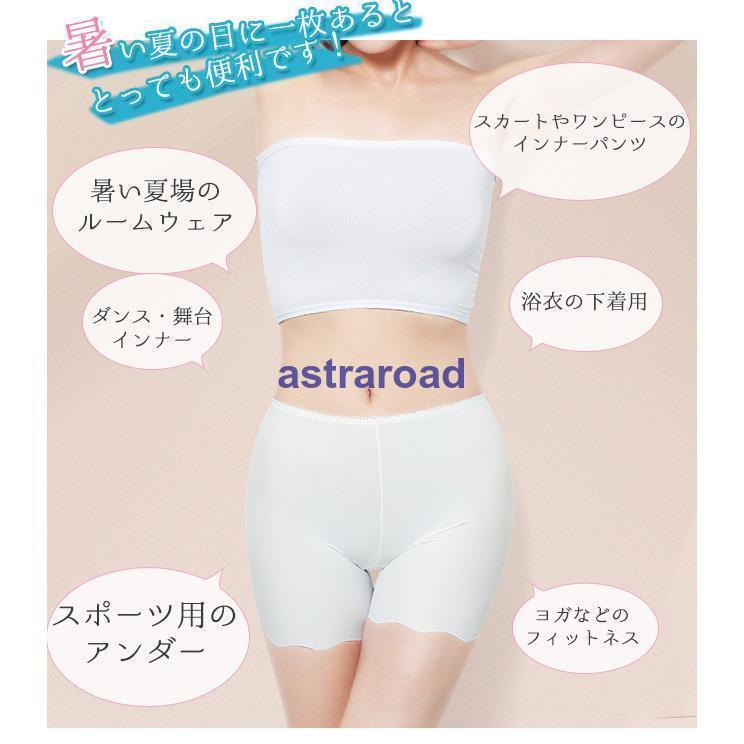 サラッと素材 涼感 ショートレギンス ハーフレギンス スパッツ ひんやり ムレ対策 夏用 インナーパンツ アンダーパンツ ハーフ インナー 夏 | ブランド登録なし | 02