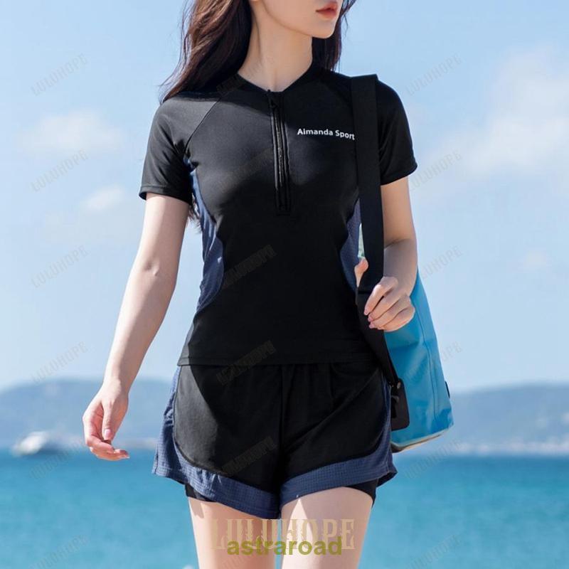 水着 レディース フィットネス セパレート 体型カバー 3点セット