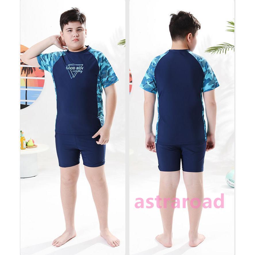 男の子 水着 ジュニア ぽっちゃりの子 大きいサイズあり キッズ セパレート 上下セット 水着 半袖 ボーイズ 子供 ショートパンツ ゆったり 露出控えめ プール |  | 15