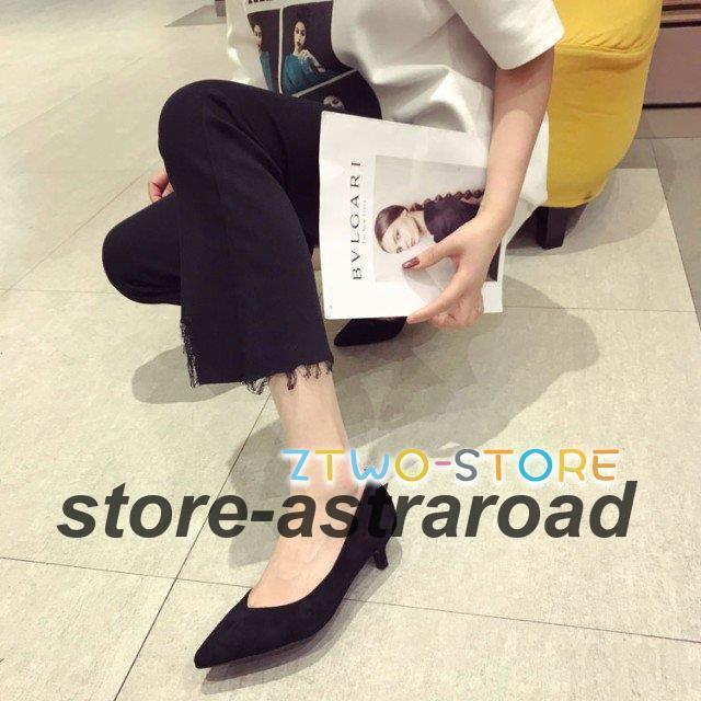 パンプス ローヒール レディース シューズ ローヒールパンプス