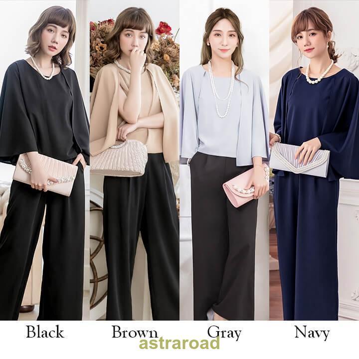 パンツドレス ドレス 結婚式 パーティードレス 大きいサイズ ワイド