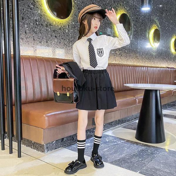 卒業式 小学校 女子 制服 卒服 5点セット 女の子 袴大学 チェック柄 無地 お受験 プリーツスカート スカート発表会 無地 スカート 成人式入学式 中学生 高校生の画像
