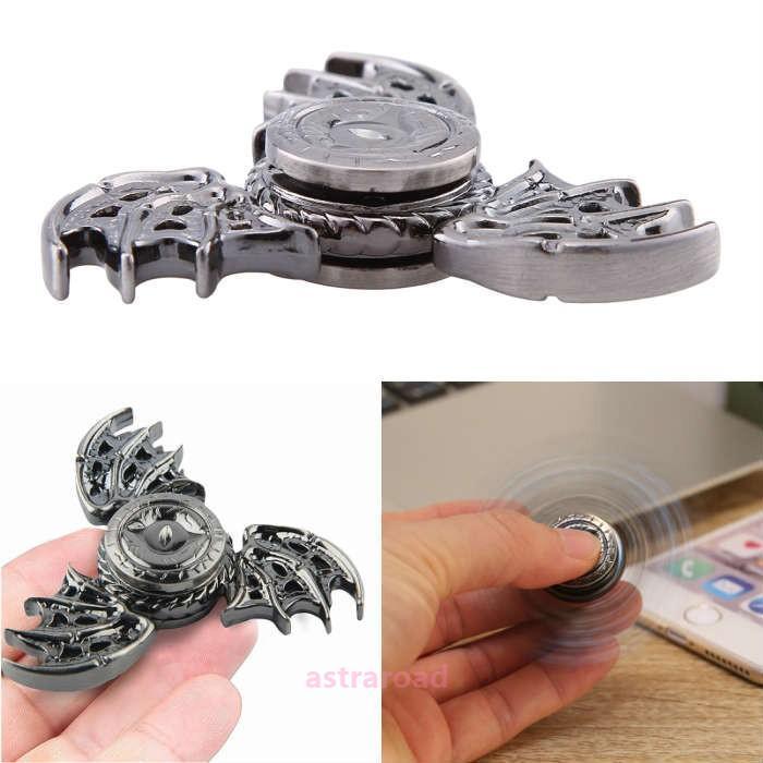ハンドスピナー 龍 ドラゴン レインボー、シルバーグレー かっこいい