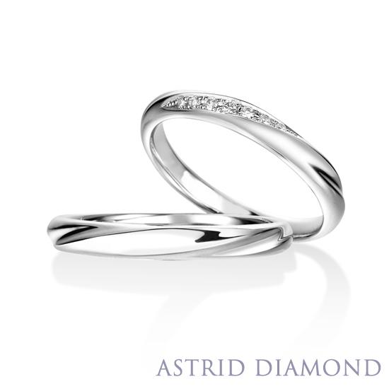 【訳あり・新品】 結婚指輪 2本セット ペアリング ダイヤモンド7石 文字刻印無料 ケース付き PT950 ドルチェST マリッジリング 【CEG1350360084】(47190円)