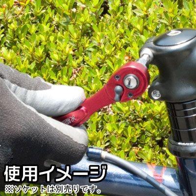 AP 1/4DR アルミニウムラチェットハンドル 72T レッド【ラチェットレンチ ソケットレンチ】【ラチェハン 早回し】【アストロプロダクツ】|astroproducts|02