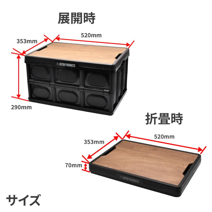 アストロプロダクツ（ASTROPRODUCTS） 折畳プラスチックコンテナ 42L