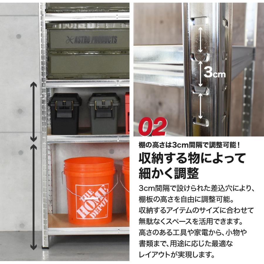 アストロプロダクツ スチールラック 900mm 5段 | 幅90 棚 ラック