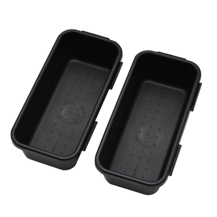 インテリアトレイ ブラック プラスチック プラスチックトレー ブラック 1セット（5枚入） - アスクル