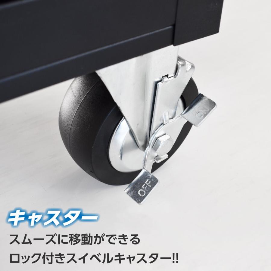 アストロプロダクツ　ワイドロールキャビネット５段 ワイドロールキャビネット 5段 ブラック WRC207 / 工具・DIY用品通販の