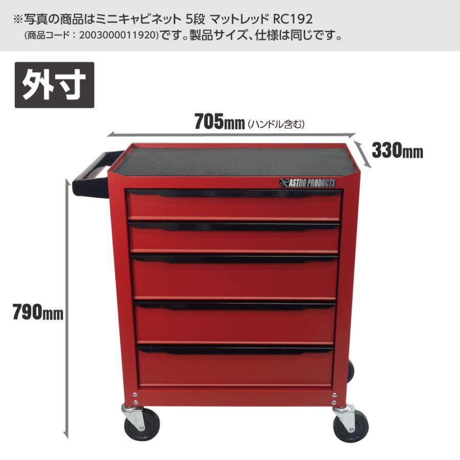 アストロプロダクツ（ASTROPRODUCTS） ミニキャビネット 5段 グレー 