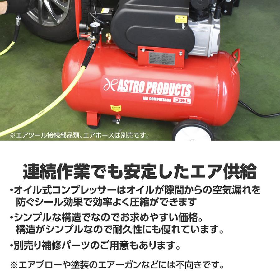 アストロプロダクトコンプレッサー型番AP040777 エアコンプレッサー 39L AC777 AP040777用補修パーツ / 工具・DIY用品