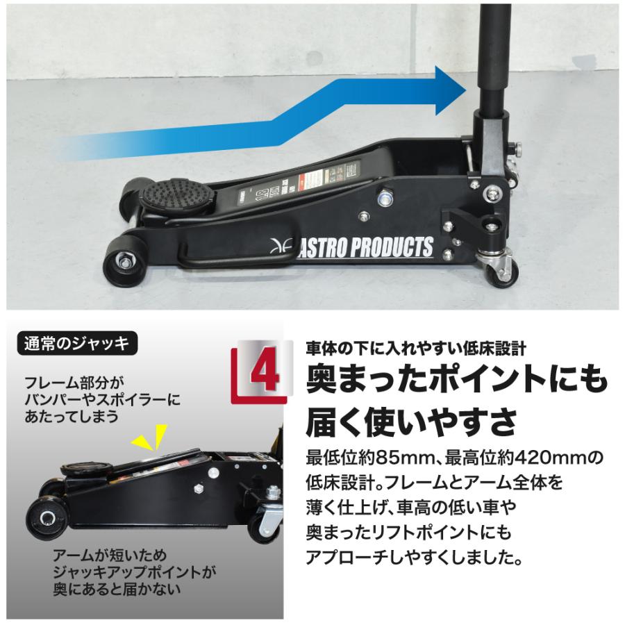 アストロプロダクツ（ASTROPRODUCTS） 1.8TON ガレージジャッキ GJ181 