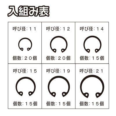 アストロプロダクツ AP 穴用スナップリングセット（100個入