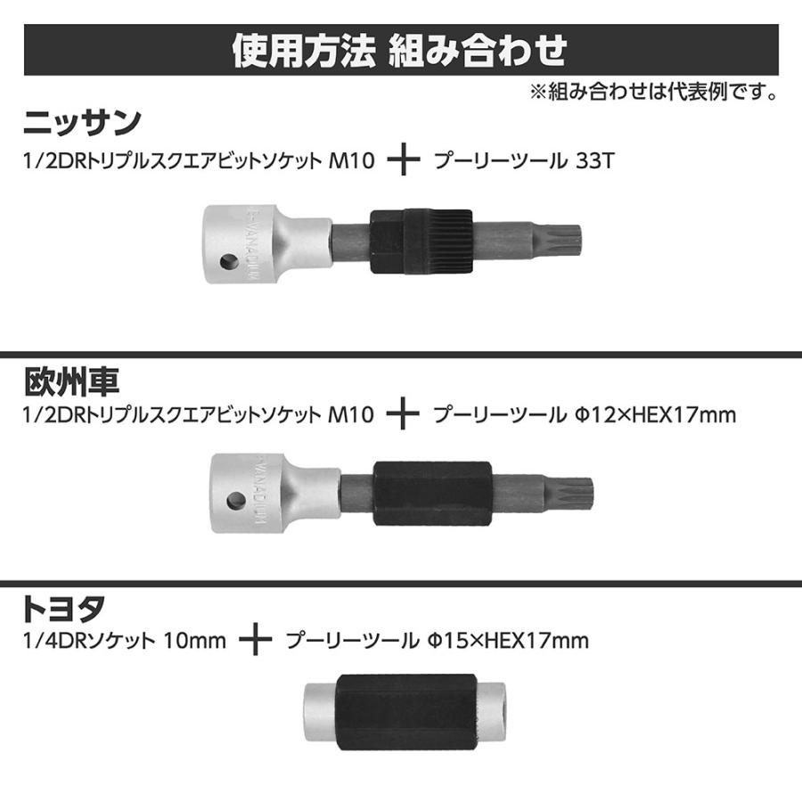 オルタネーターツールセット (5個組) | オルタネータープーリー