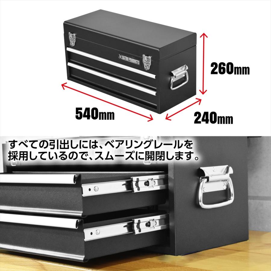アストロプロダクツ（ASTROPRODUCTS） ツールセット 74点組 ブラック