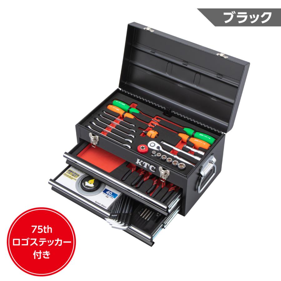KTC KTC SK34026XBK 3/8DR SKX0102スタンダードセット[40点] ブラック
