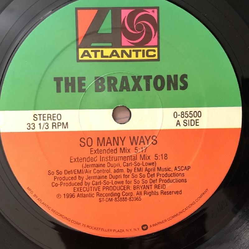 1996年 米国 本国盤 ブラクストンズ Braxtons 12インチEPレコード ソー・メニー・ウェイズ So Many Ways R&B/Soul トニー・ブラクストン｜astrotunes｜08