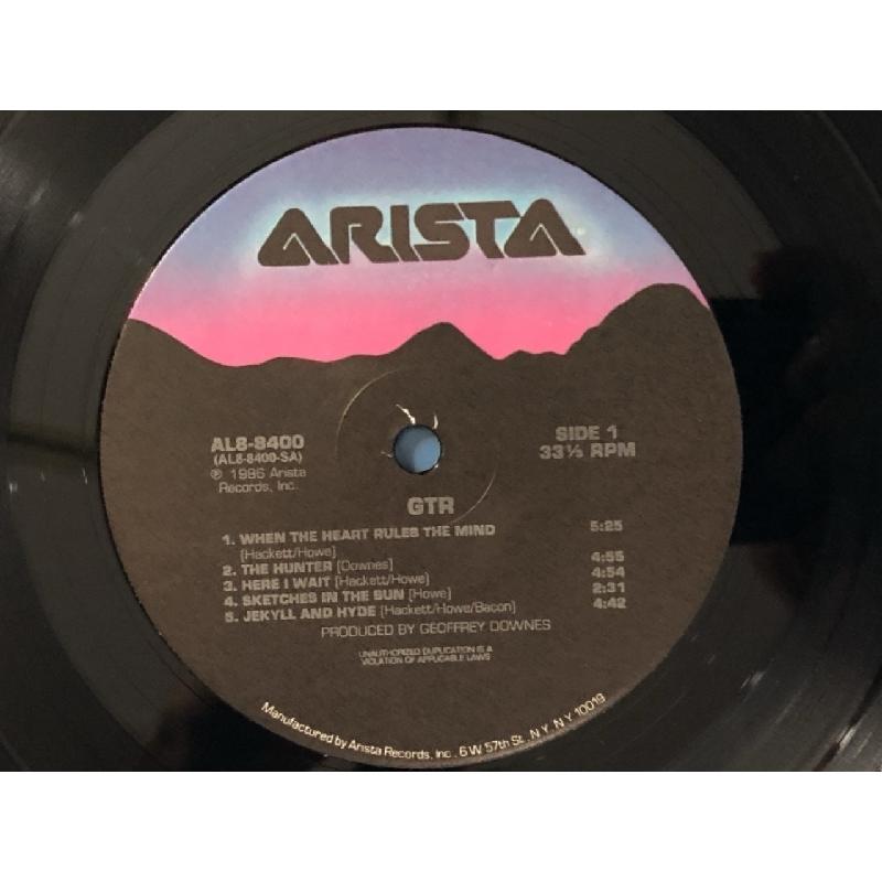 傷なし美盤 レア盤 1986年 米国盤 GTR LPレコード Steve Howe, Hackett