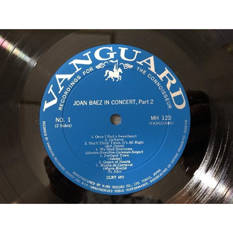 美盤 レア盤 1964年 国内初盤 ジョーン・バエズ Joan Baez LPレコード