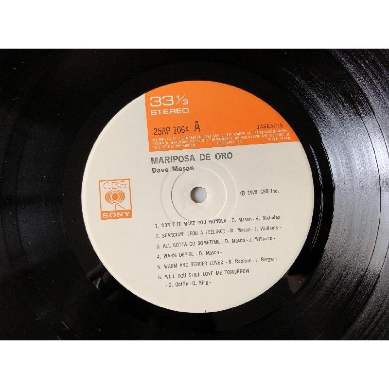 傷なし美盤 1978年 国内盤 デイヴ・メイソン Dave Mason LPレコード