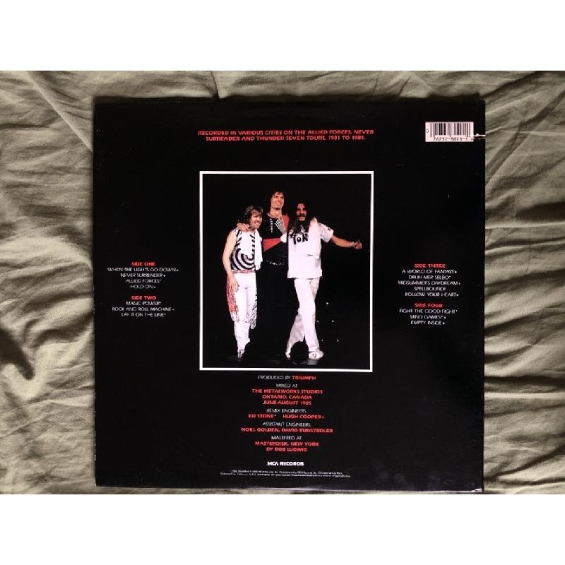 レア盤 MASTERDISK刻印 1985年 米国盤 トライアンフ Triumph 2枚組LP