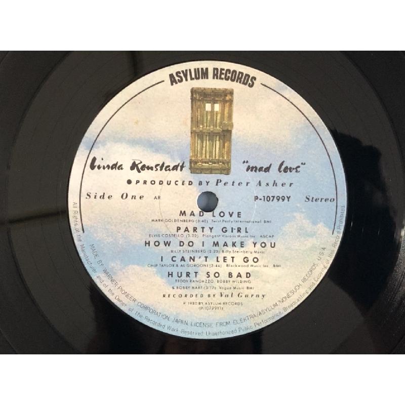 リンダ・ロンシュタッド Linda Ronstadt 1980年 LPレコード 激愛 Mad Love 国内盤 Rock｜astrotunes｜08