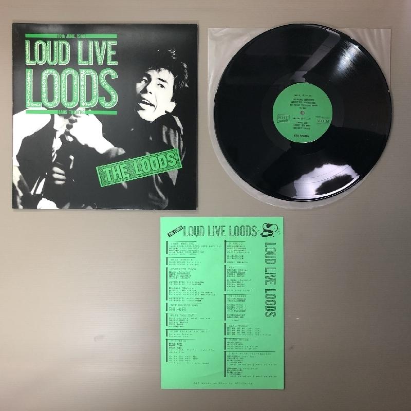 THE LOODS LOUD LIVE LOODS LP 日本パンク ライブ 美盤 良ジャケ 1986年 ルーズ Loods LPレコード ラウド・ライヴ Loud